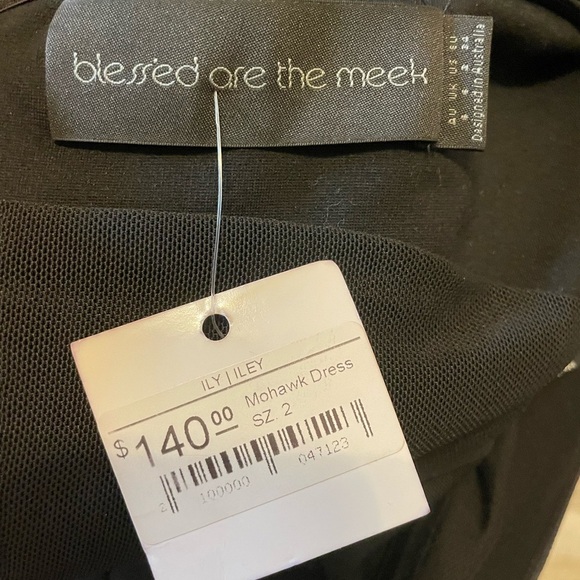 Bless’ed Are The Meek Mohawk BLACK Bodycon Dress. Size 2. NWT! - Picture 4 of 7